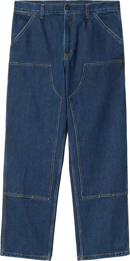  Carhartt Wip Jeans Double Knee Pant Blue Stone Washed Uomo