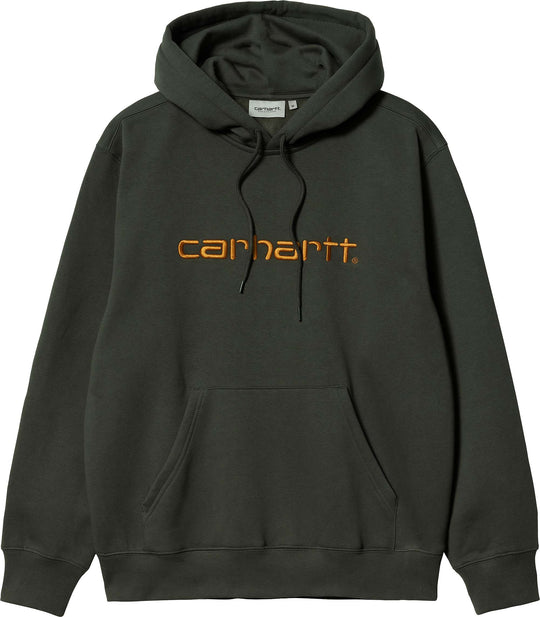  Carhartt Wip Felpa Hooded Sweat Boxwood Ochre Uomo Verde