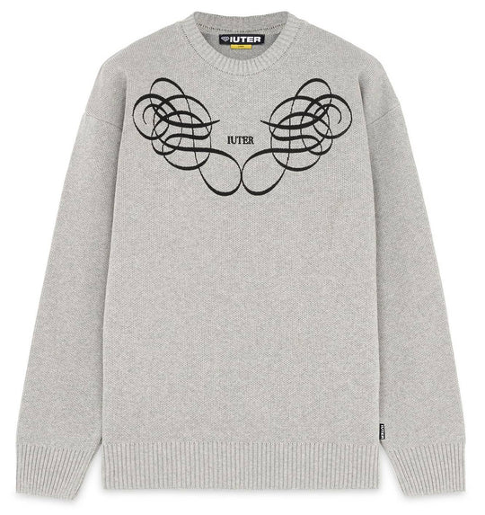  Iuter Maglione Charm Jumper Grey Uomo Grigio