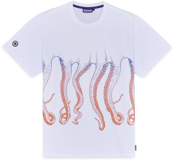 Octopus t-shirt Gradient Tee white