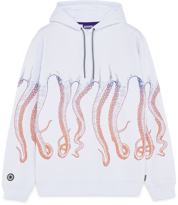 Octopus felpa Gradient Hoodie White