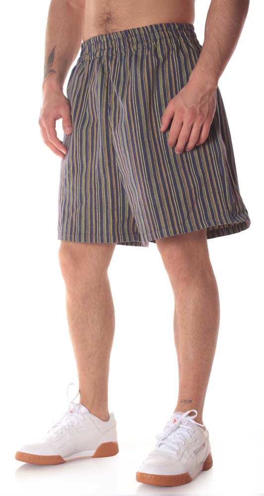  Paura Short Rocco Oversized Stripes Navy Uomo Fantasia