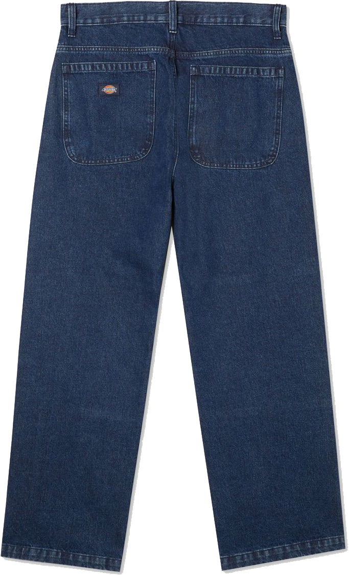  Dickies Dickes Jeans Double Knee Pant Indigo Blue Uomo - 4
