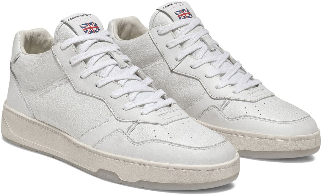  Crime London Scarpe Timeless Mid Top Limited Edition Total White Bianco Uomo - 2