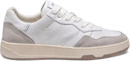  Crime London Scarpe Timeless Low Top Total White Uomo Bianco