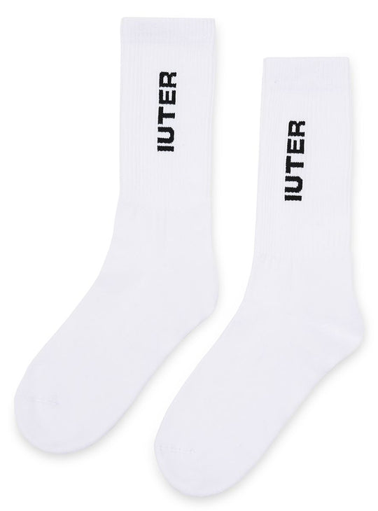  Iuter Calze Logo Tennis Socks White Uomo Bianco