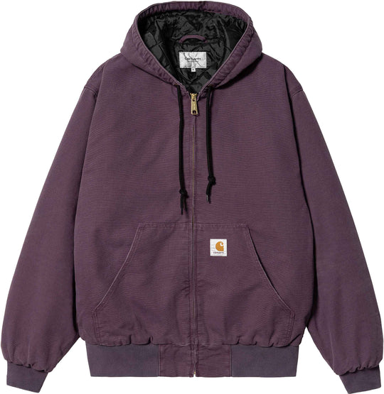  Carhartt Wip Giacca Og Active Jacket Dark Plum Aged Canvas Uomo Viola