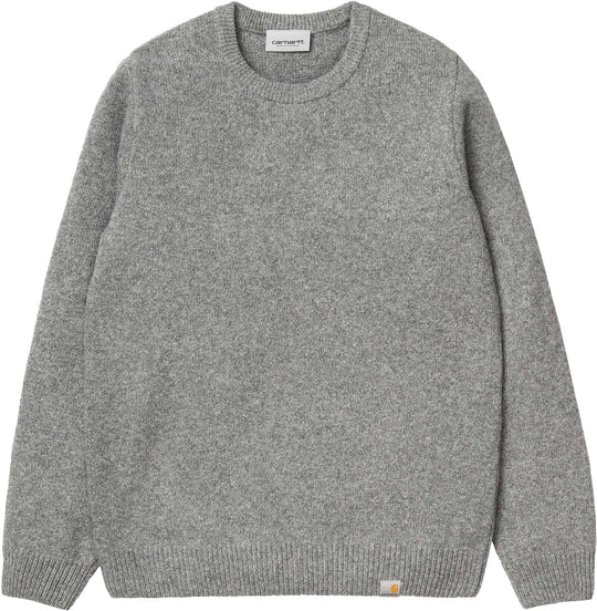  Carhartt Wip Maglione Allen Sweater Grey Heather Uomo Grigio