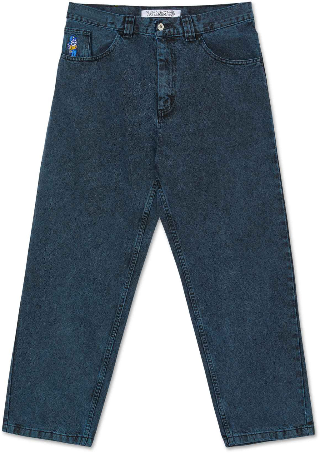  Polar Skate Co. Jeans '93 Denim Cyan Black Blue Uomo - 2