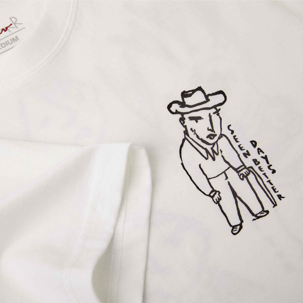  Polar Skate Co. T-shirt Seen Better Days Tee White Bianco Uomo - 3