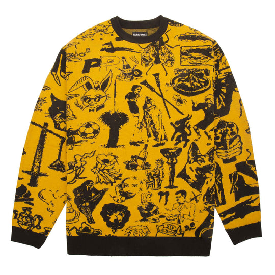 Pass-port Maglione 11 Years Knit Gold Uomo Giallo