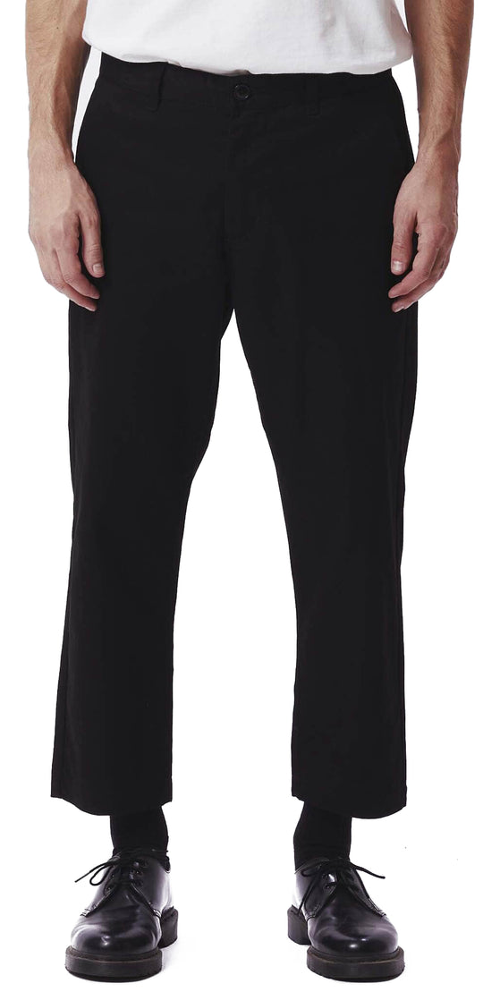 Obey Pantaloni Straggler Pant Black Uomo Nero
