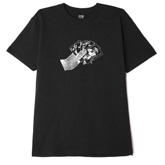  Obey T-shirt Joker Classic Tee Black Uomo Nero