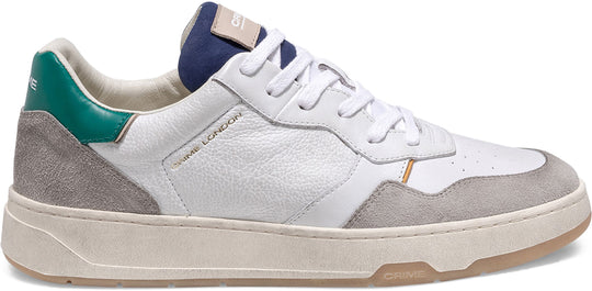  Crime London Scarpe Timeless Low Top Emerald Green Uomo Bianco