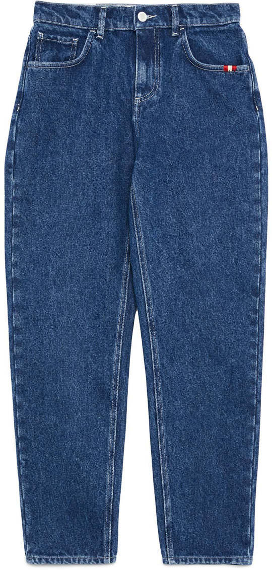  Amish Jeans James Denim Stone Wash Uomo Blue