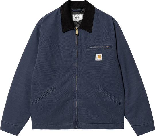  Carhartt Wip Giacca Og Detroit Jacket Enzian Black Aged Canvas Uomo Blue