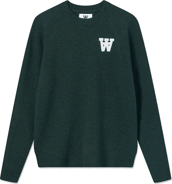 Wood Wood maglione Kevin Lambswool Jumper forest green