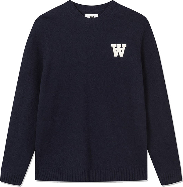 Wood Wood maglione Kevin Lambswool Jumper navy