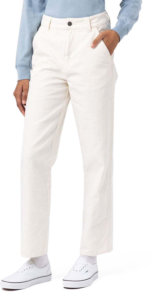  Dickies Pantaloni Duck Canvas Pant W Stone Washed Cloud Bianco Donna - 1