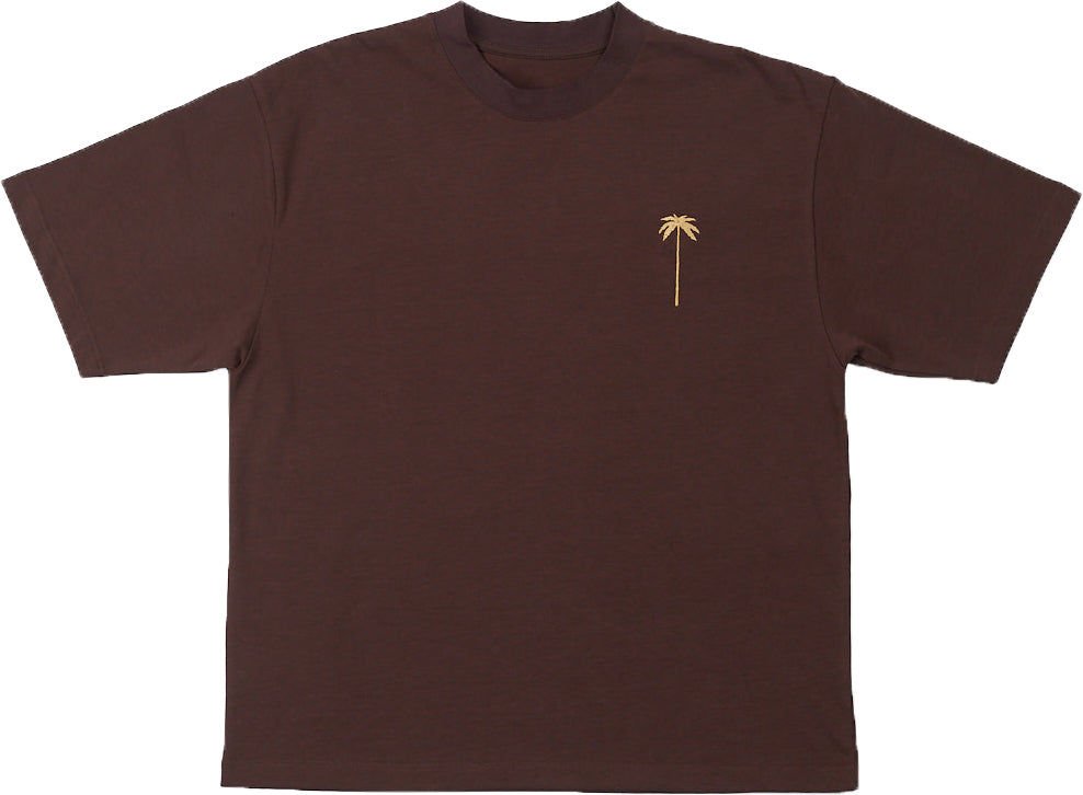  The Silted Company T-shirt Palm Tee Brown Marrone Uomo - 3