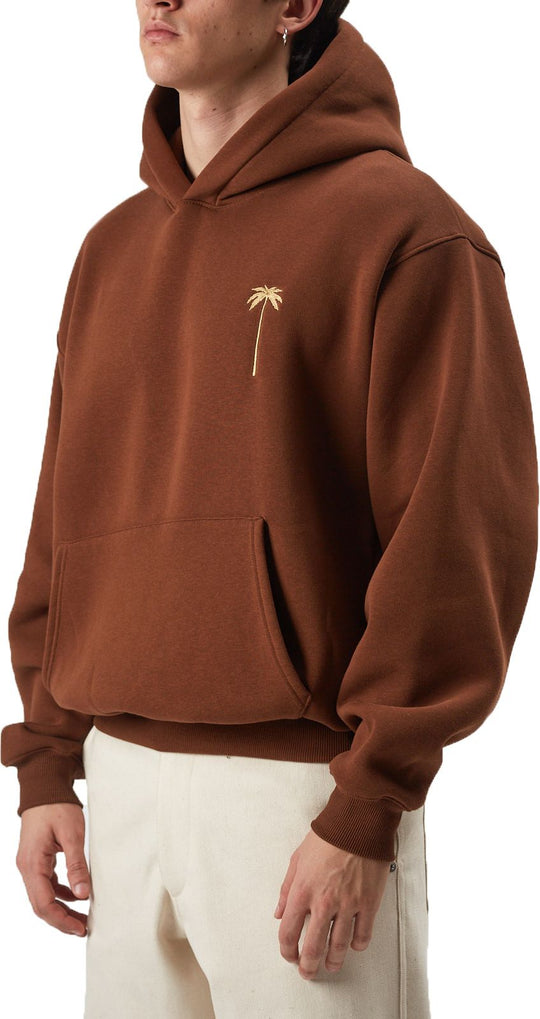  The Silted Company Felpa Palm Hoodie Brown Uomo Marrone