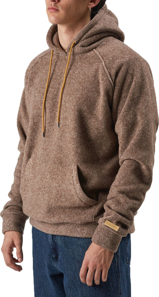  The Silted Company Felpa Premium Hoodie Bamboo Pile Melange Brown Uomo Marrone
