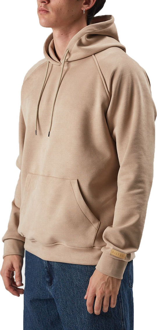  The Silted Company Felpa Premium Hoodie Eco Suede Ivory Uomo Beige