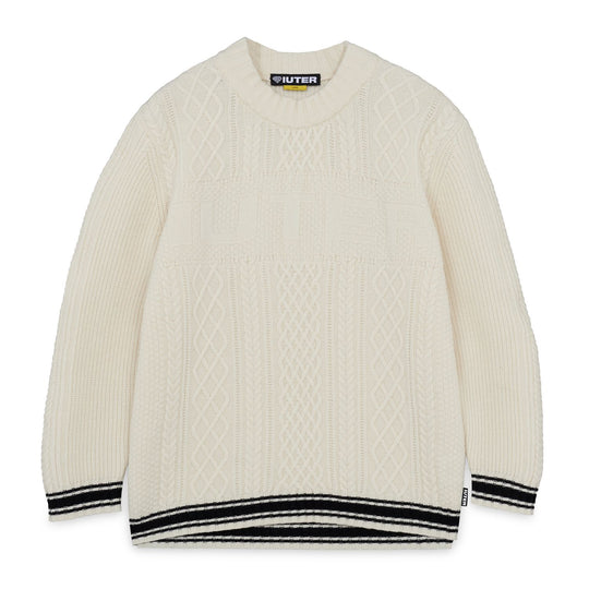  Iuter Maglione Cable Jumpers White Uomo Bianco
