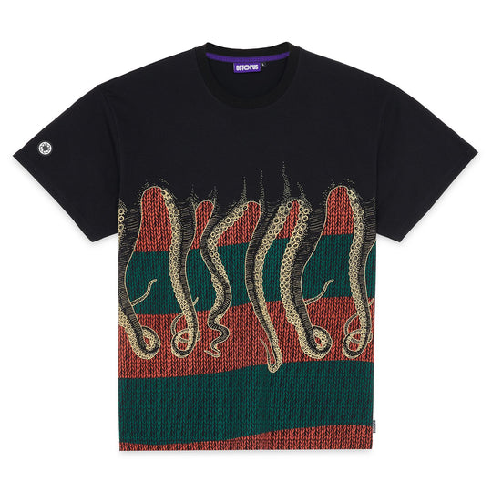  Octopus T-shirt Freddy's Octopus Tee Black Uomo Nero