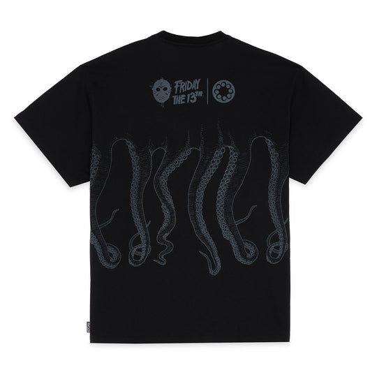  Octopus T-shirt Jason's Blood Tee Black Uomo Nero