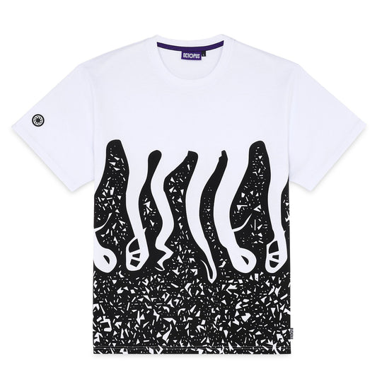  Octopus T-shirt Stamp Tee White Uomo Bianco