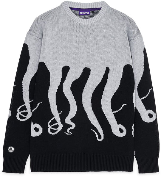  Octopus Maglione Original Jumper Grey Uomo Grigio