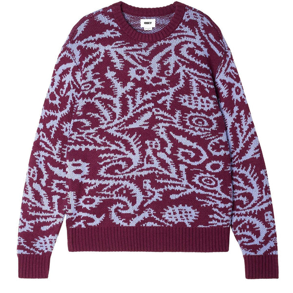 Obey maglione Magnolia Crew Sweater beetroot multi