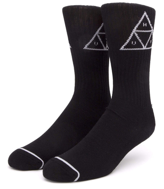  Huf Calze Essential Tt Crew Sock Black Uomo Nero