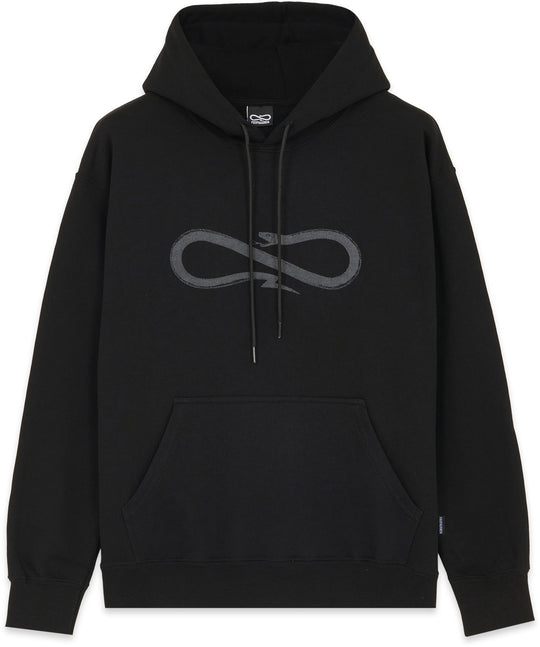  Propaganda Felpa Logo Hoodie Black Uomo Nero