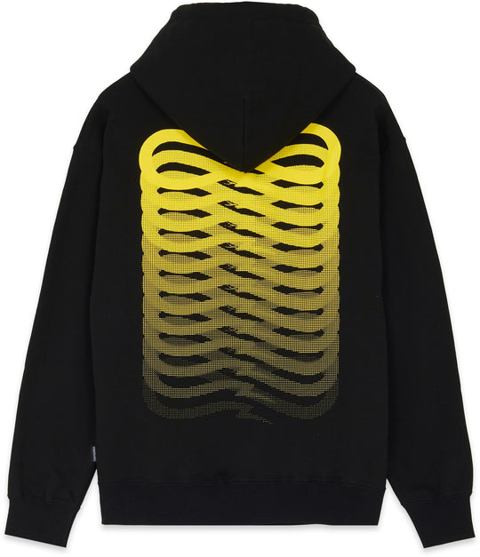  Propaganda Felpa Ribs Hoodie Black Uomo Nero