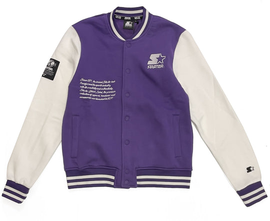  Starter Felpa Varsity Viola Uomo
