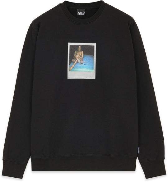  Propaganda Felpa Swan Crewneck Nero Uomo