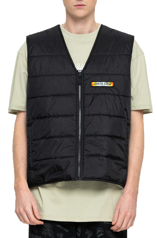  Santa Cruz Gilet Sundown Vest Black Uomo Nero