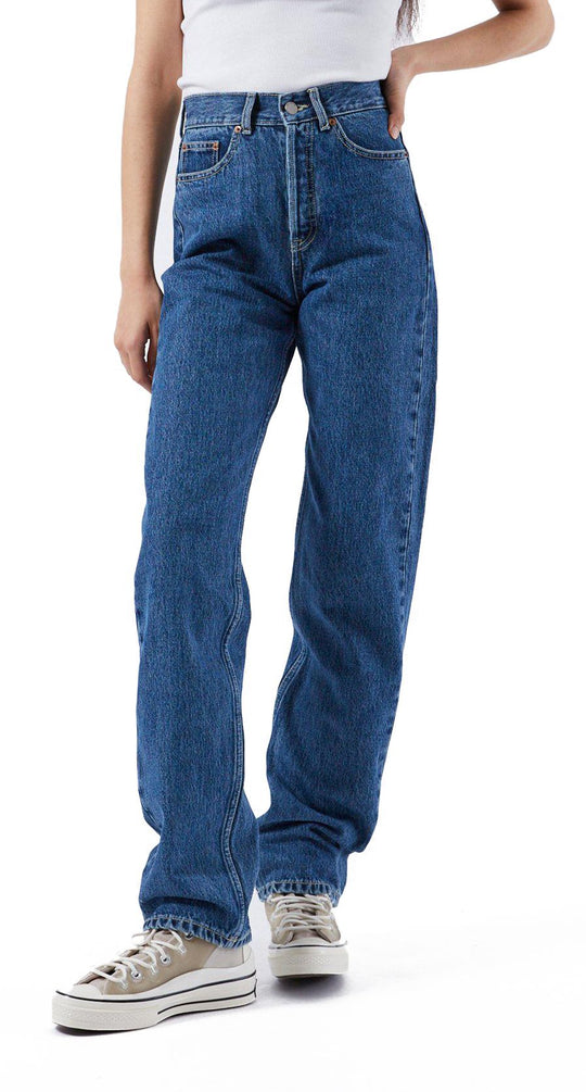  Dr. Denim Jeans Beth Blue Jay Mid Retro Donna