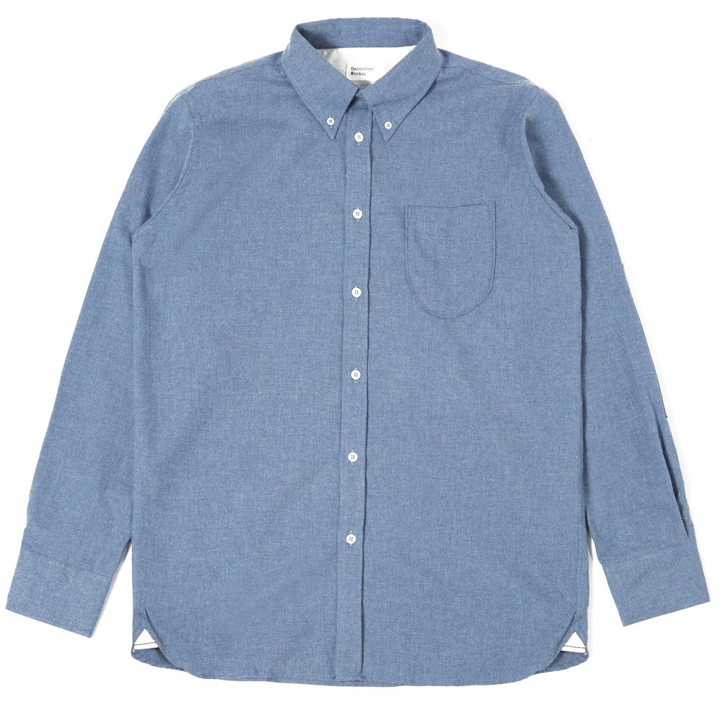  Universal Works Camicia Daybrook Shirt Blue Uomo - 1