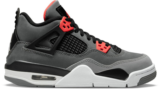 Jordan 4 Retro Infrared Gs Donna Grigio