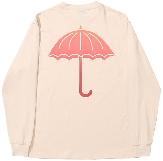  Helas T-shirt Degrade Ls Tee Beige Helas Caps Uomo