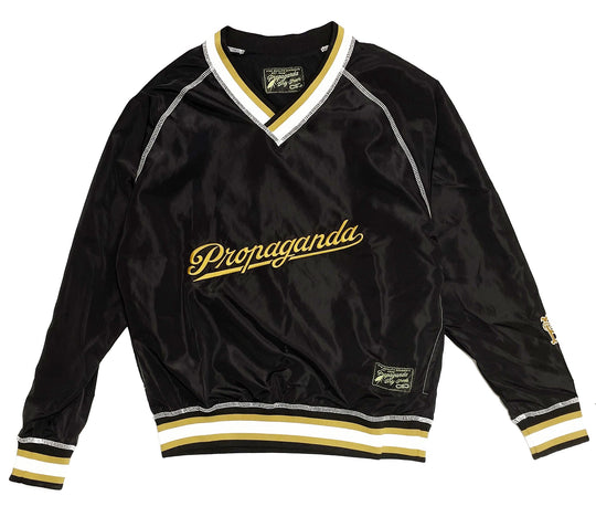  Propaganda Maglia V Neck Pullover Black Uomo Nero