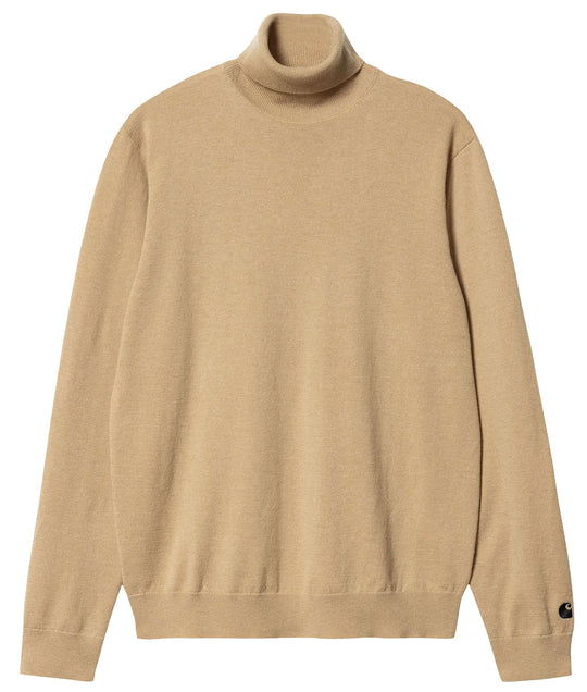  Carhartt Wip Maglione Madison Turtleneck Sweater Dusty H Brown Uomo Beige
