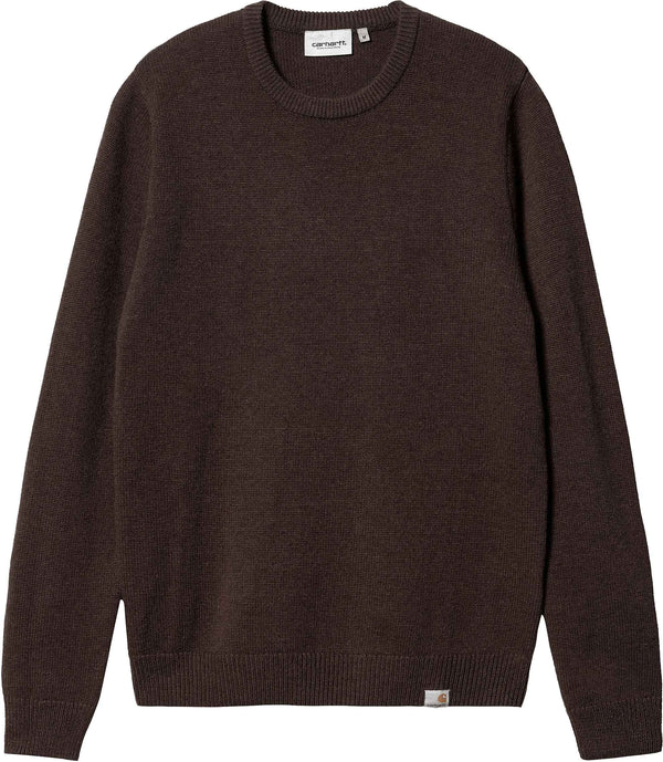 Carhartt WIP maglione Allen Sweater dark umber heather