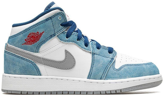  Jordan 1 Mid Se French Blue Light Steel Gs Uomo
