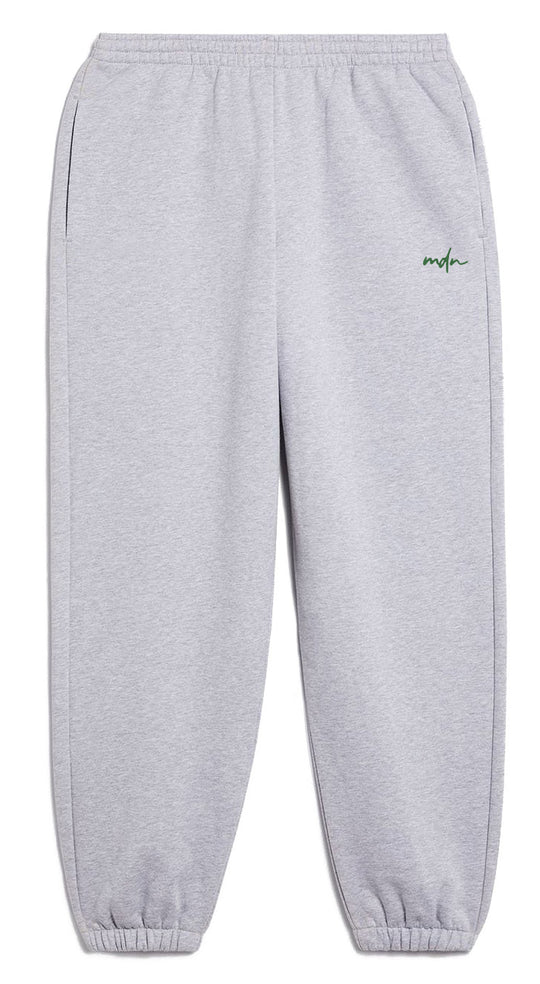  Mdn Pantaloni Embroidered Logo Sweatpant Grey Green Uomo Grigio