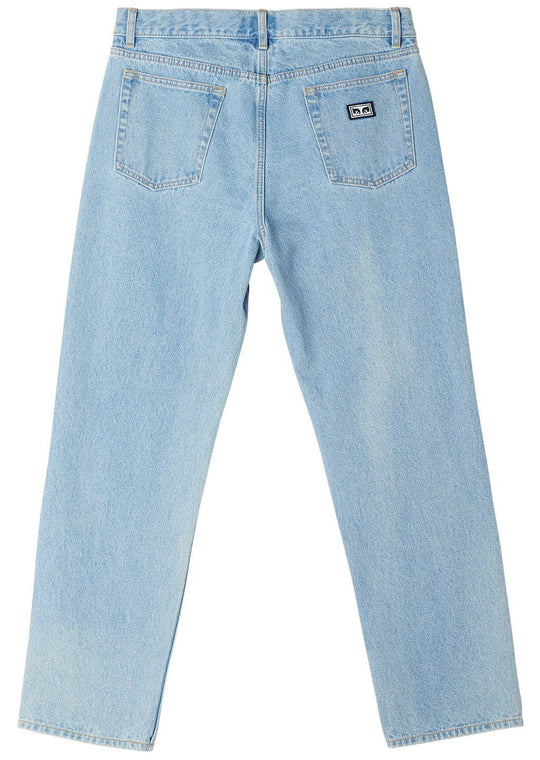  Obey Jeans Bender Denim Pant Light Indigo Uomo Blue