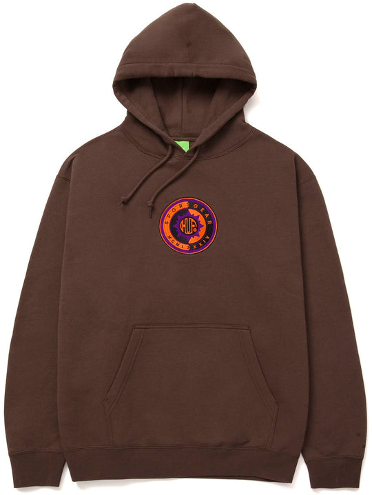 Huf Felpa Sun God P/o Hoodie Chocolate Uomo Marrone